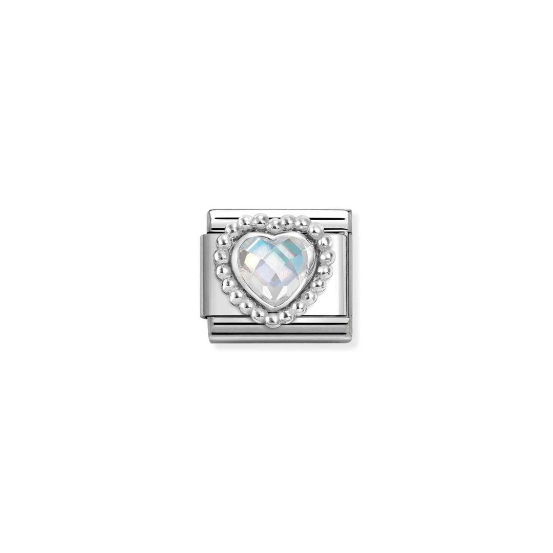 Nomination - Composable White CZ Heart Charm