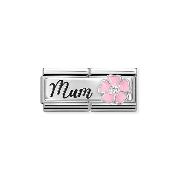 Nomination - Composable Mum Pink Flower Double Charm