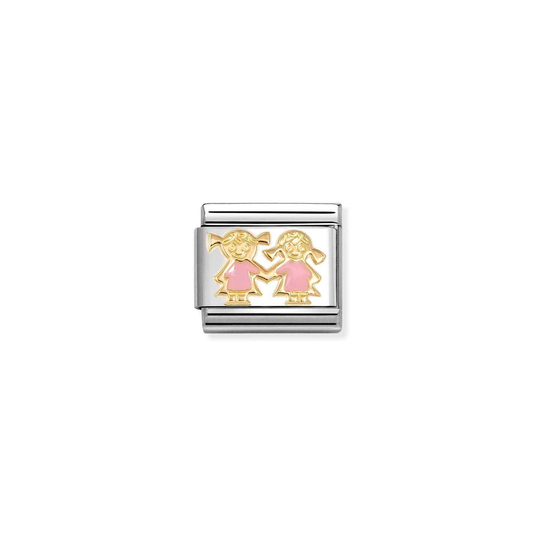 Nomination - Composable Sisters with Enamel Charm
