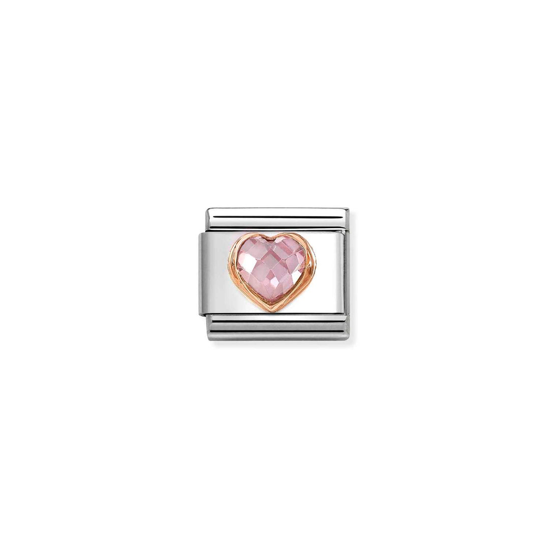 Nomination - Composable Pink Heart CZ Charm