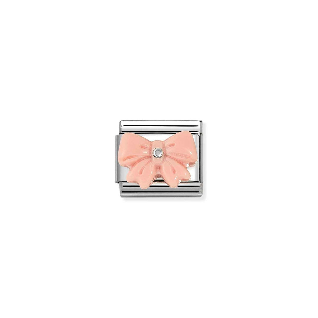 Nomination - Composable Pink Stone Bow Charm