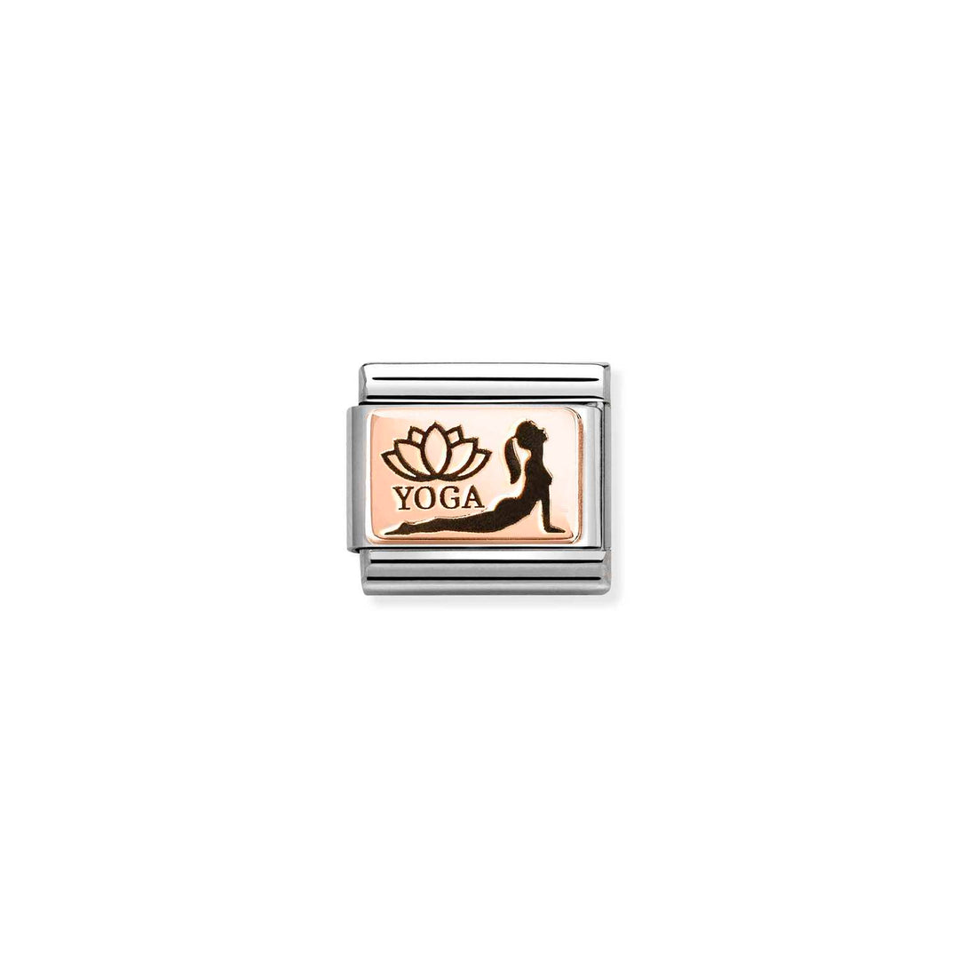 Nomination - Composable Yoga Cobra Pose Charm - Rose Gold