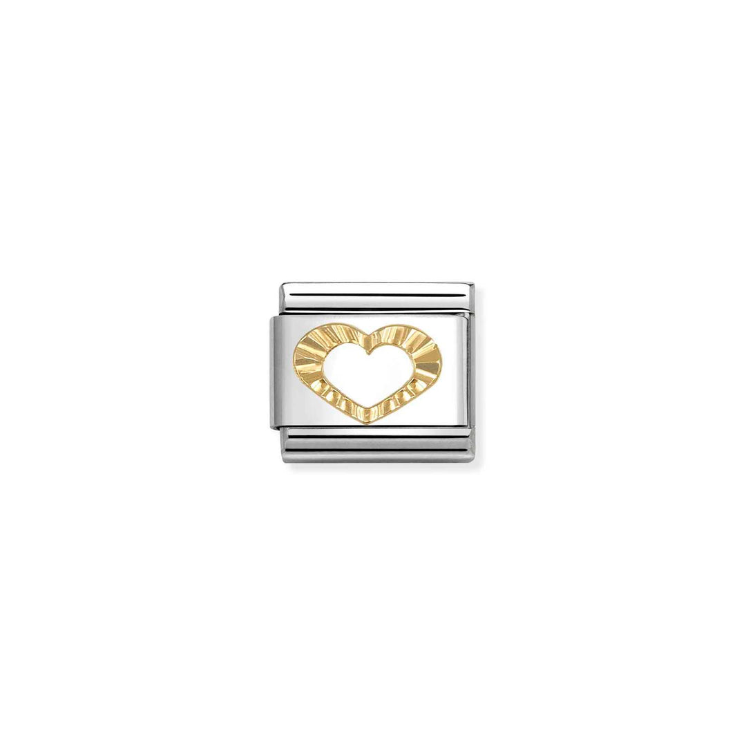 Nomination - Composable Classic Heart Etched Charm