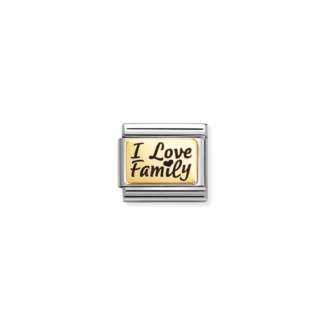 Nomination - Composable Classic I Love Family Charm