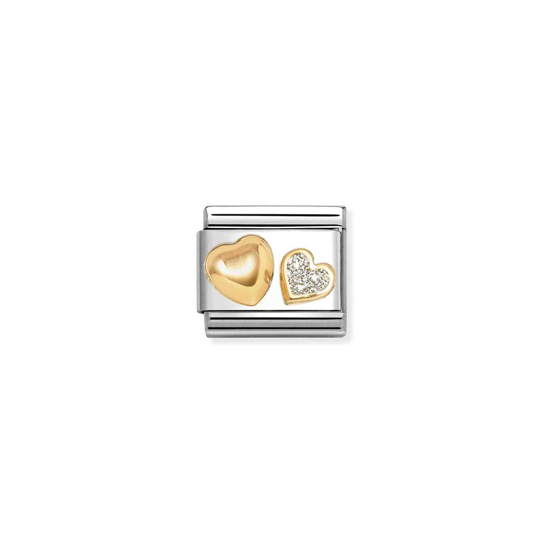 Nomination - Composable Classic Raised Glitter Heart Charm
