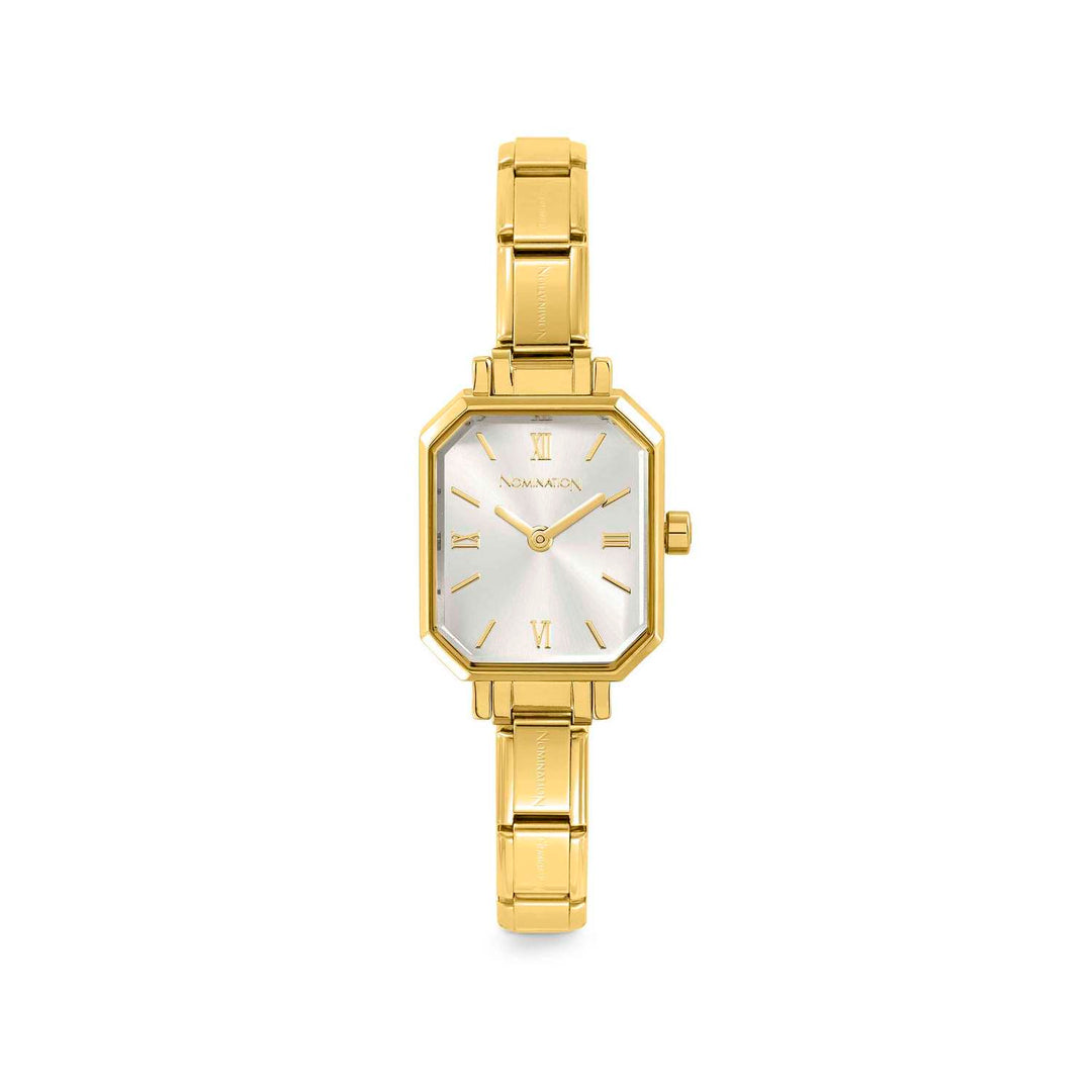 Nomination - Sunray Silver Dial Time Paris Watch - Gold