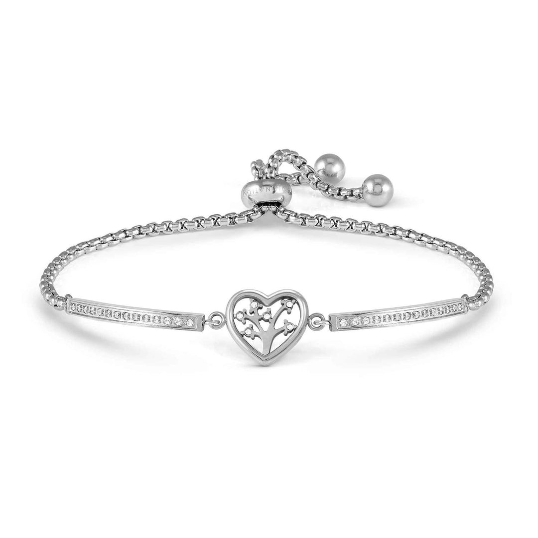 Nomination - Milleluci Tree of Life in Heart CZ Bracelet - Silver