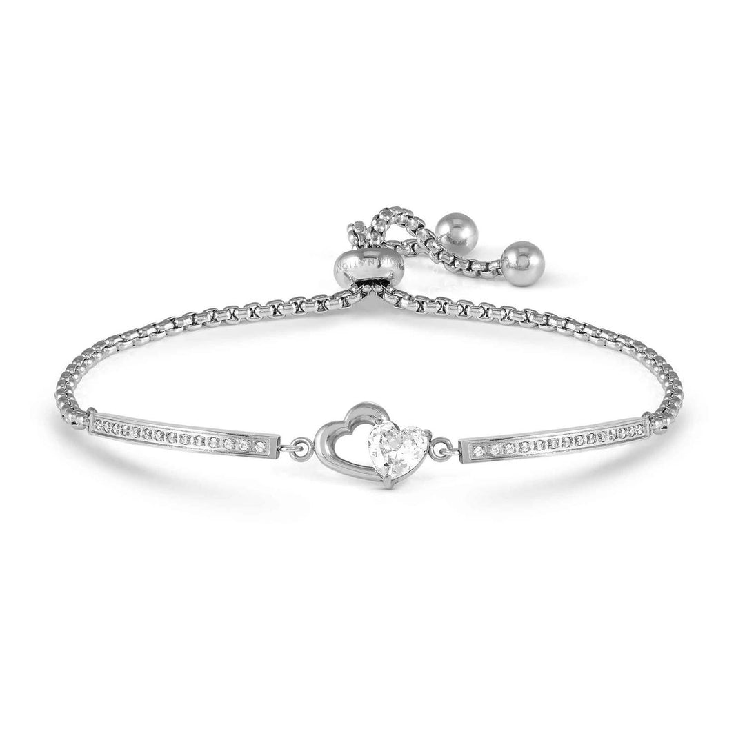 Nomination - Milleluci Double Heart with CZ Bracelet - Silver
