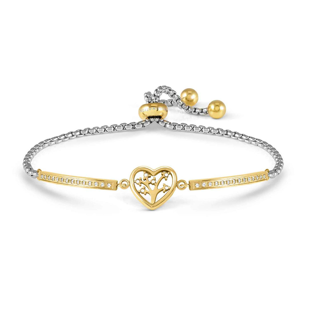 Nomination - Milleluci Tree of Life in Heart CZ Bracelet - Gold