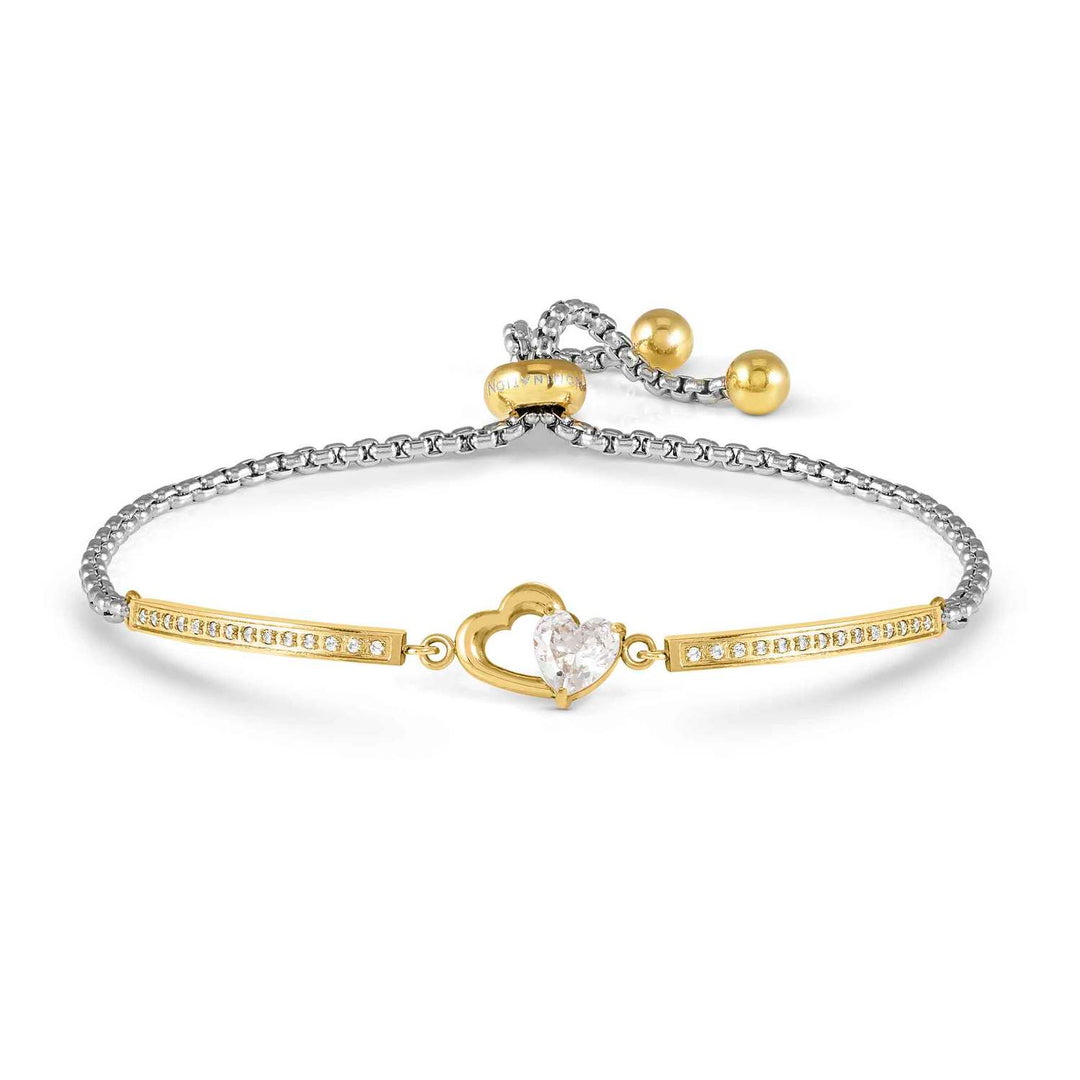 Nomination - Milleluci Double Heart with CZ Bracelet - Gold