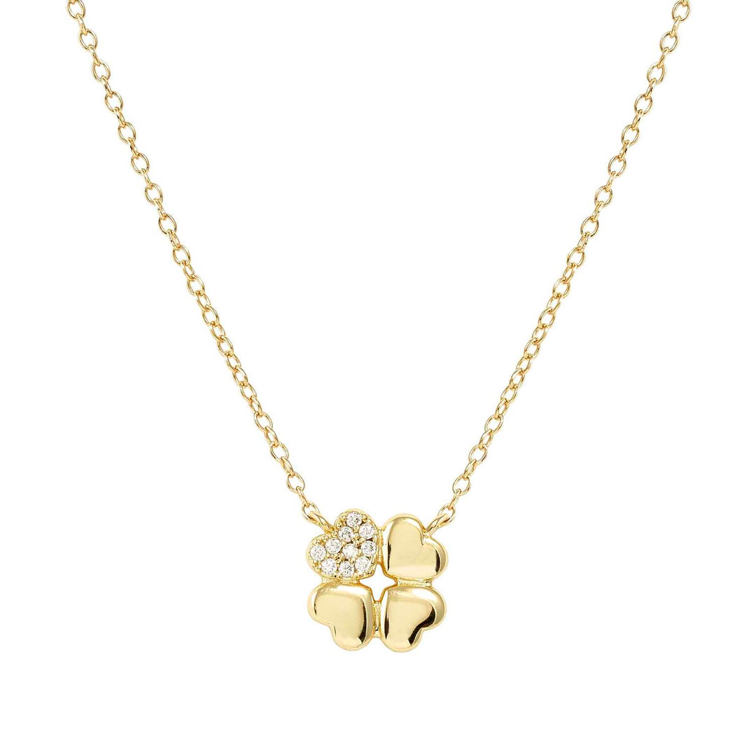 Nomination - Petit Sparkle Clover Necklace - Gold