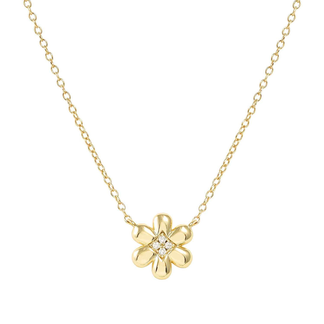 Nomination - Petit Sparkle Flower Necklace - Gold