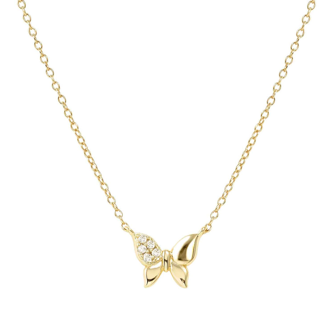 Nomination - Petit Sparkle Butterfly Necklace - Gold