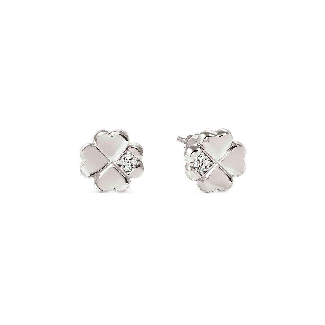Nomination - Petit Sparkle Clover Stud Earrings - Silver