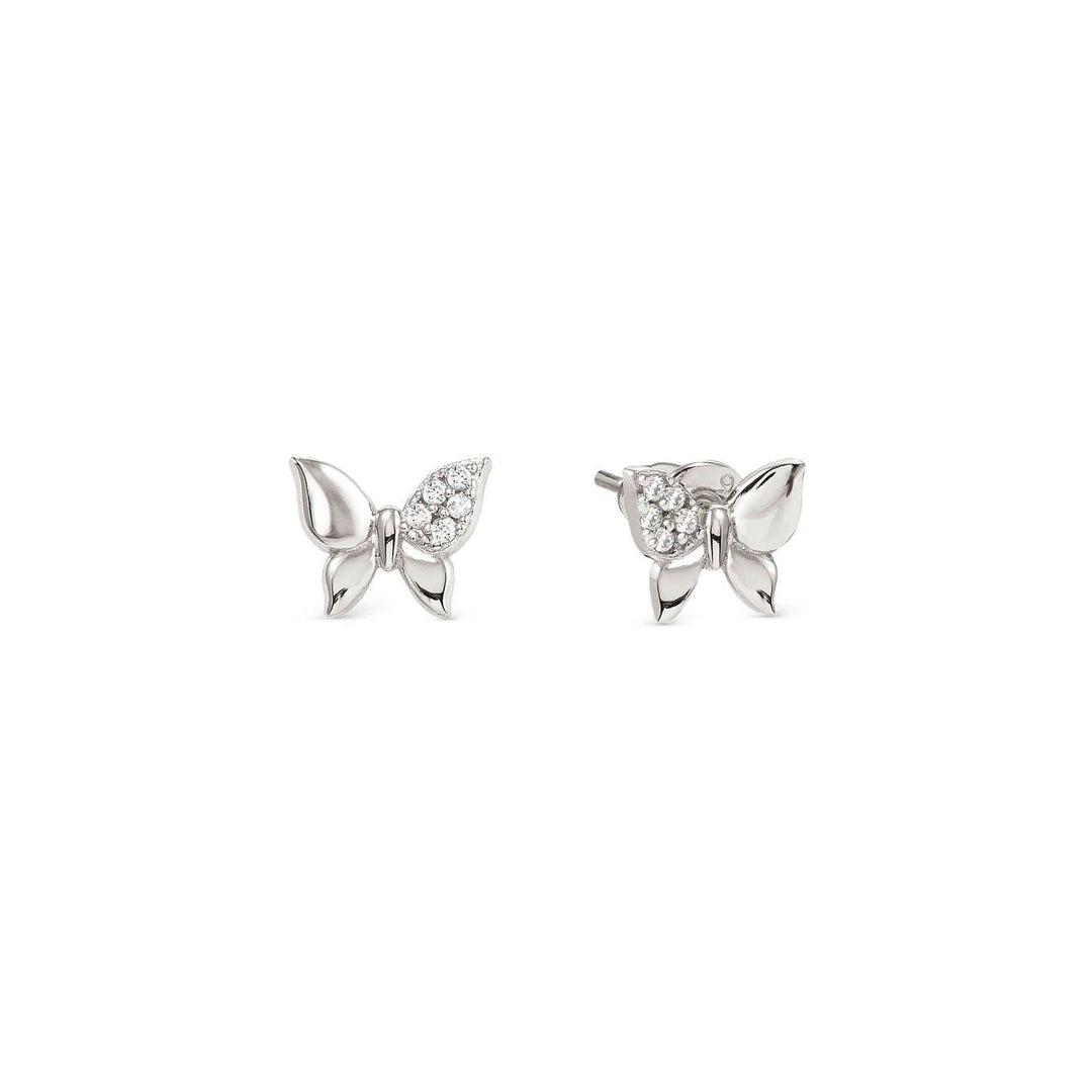 Nomination - Petit Sparkle Butterfly Stud Earrings - Silver