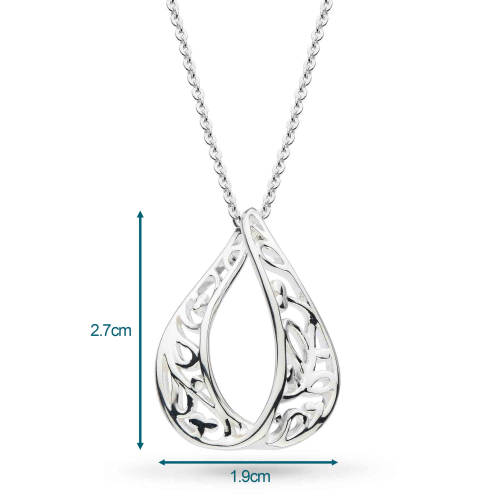 Kit Heath - Blossom Flourish Loupe Necklace - Silver