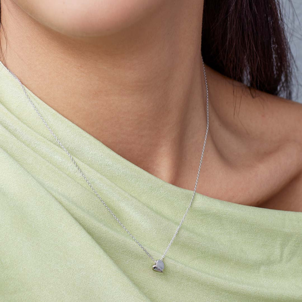 Kit Heath - Miniatures Sweet Heart Necklace - Silver