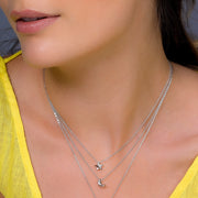 Kit Heath - Miniatures Starlight Pavé Necklace - Silver