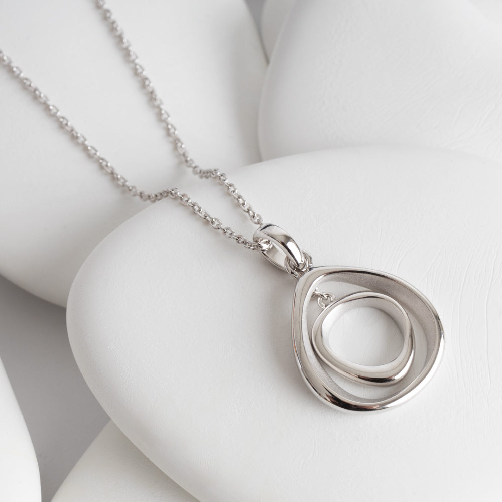 Kit Heath - Coast Shore Double Link Necklace - Silver