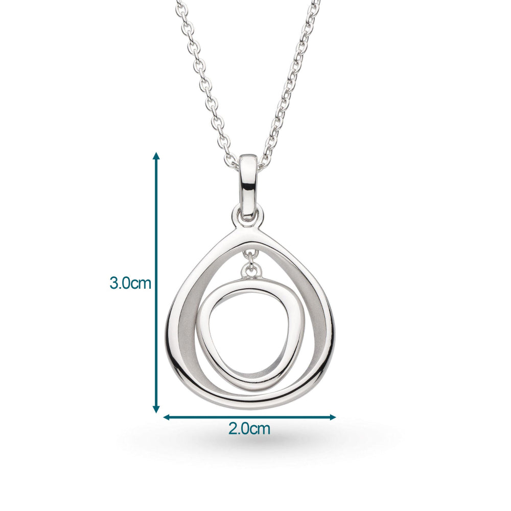 Kit Heath - Coast Shore Double Link Necklace - Silver