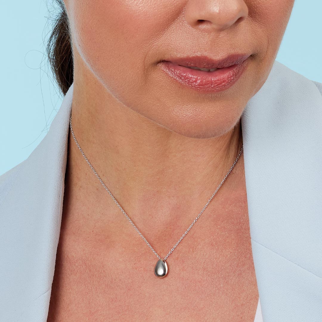 Kit Heath - Coast Pebble Smooth Necklace - Silver