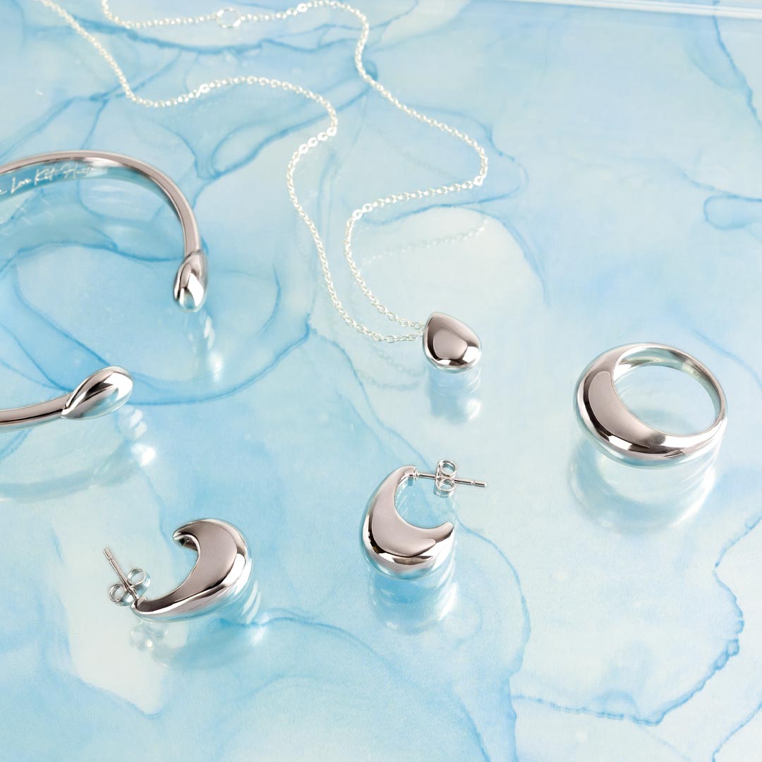 Kit Heath - Coast Pebble Smooth Necklace - Silver