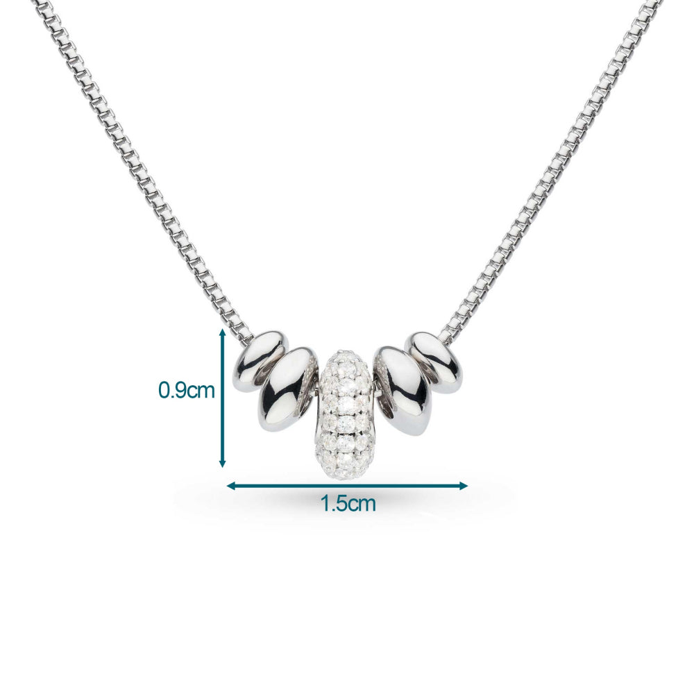 Kit Heath - Coast Tumble Glisten Pavé Necklace - Silver