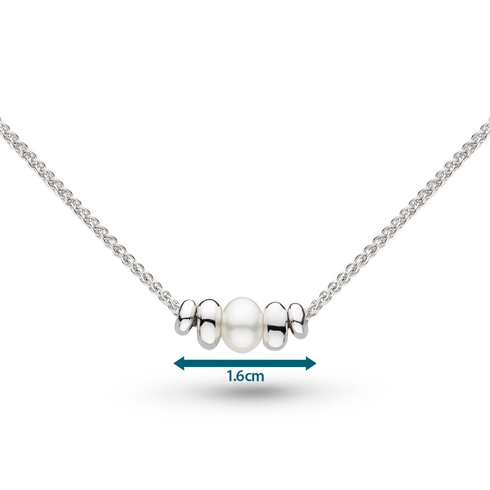 Kit Heath - Coast Tumble Pearl Necklace - Silver