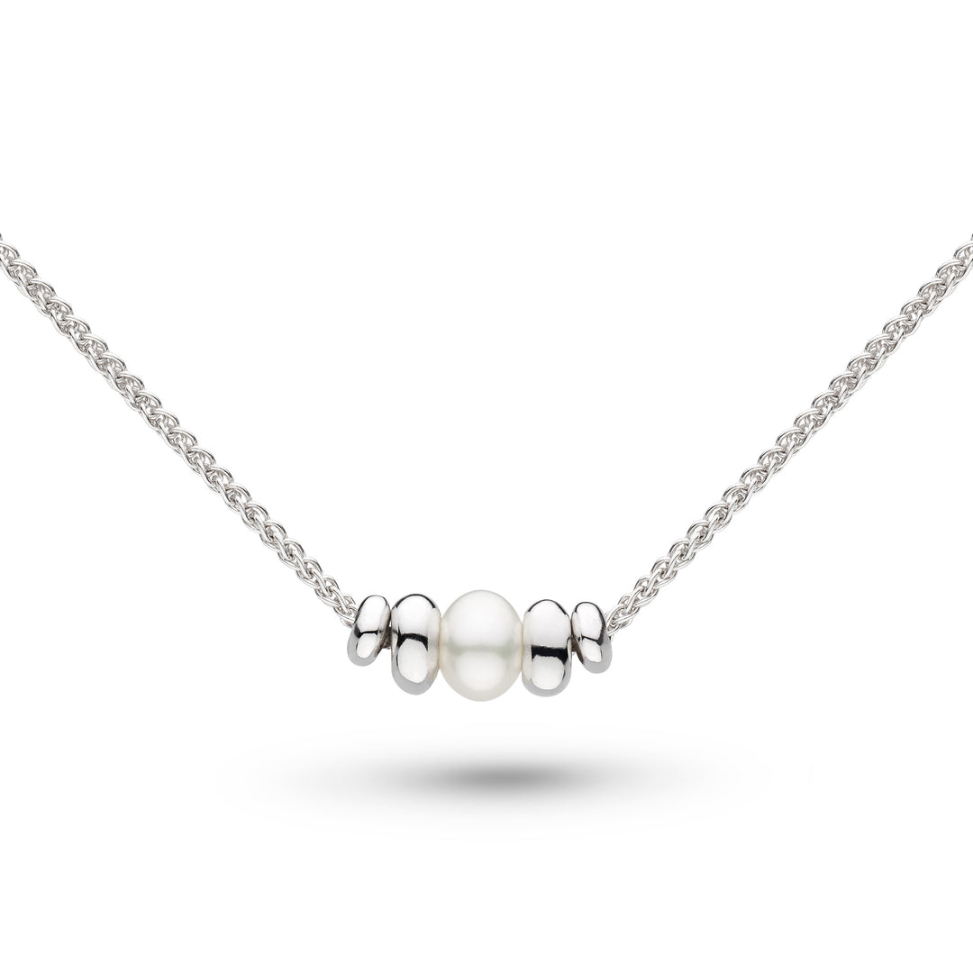 Kit Heath - Coast Tumble Pearl Necklace - Silver