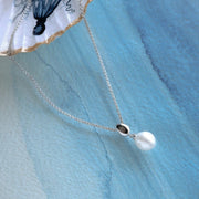 Kit Heath - Pebble Pearl Necklace - Silver