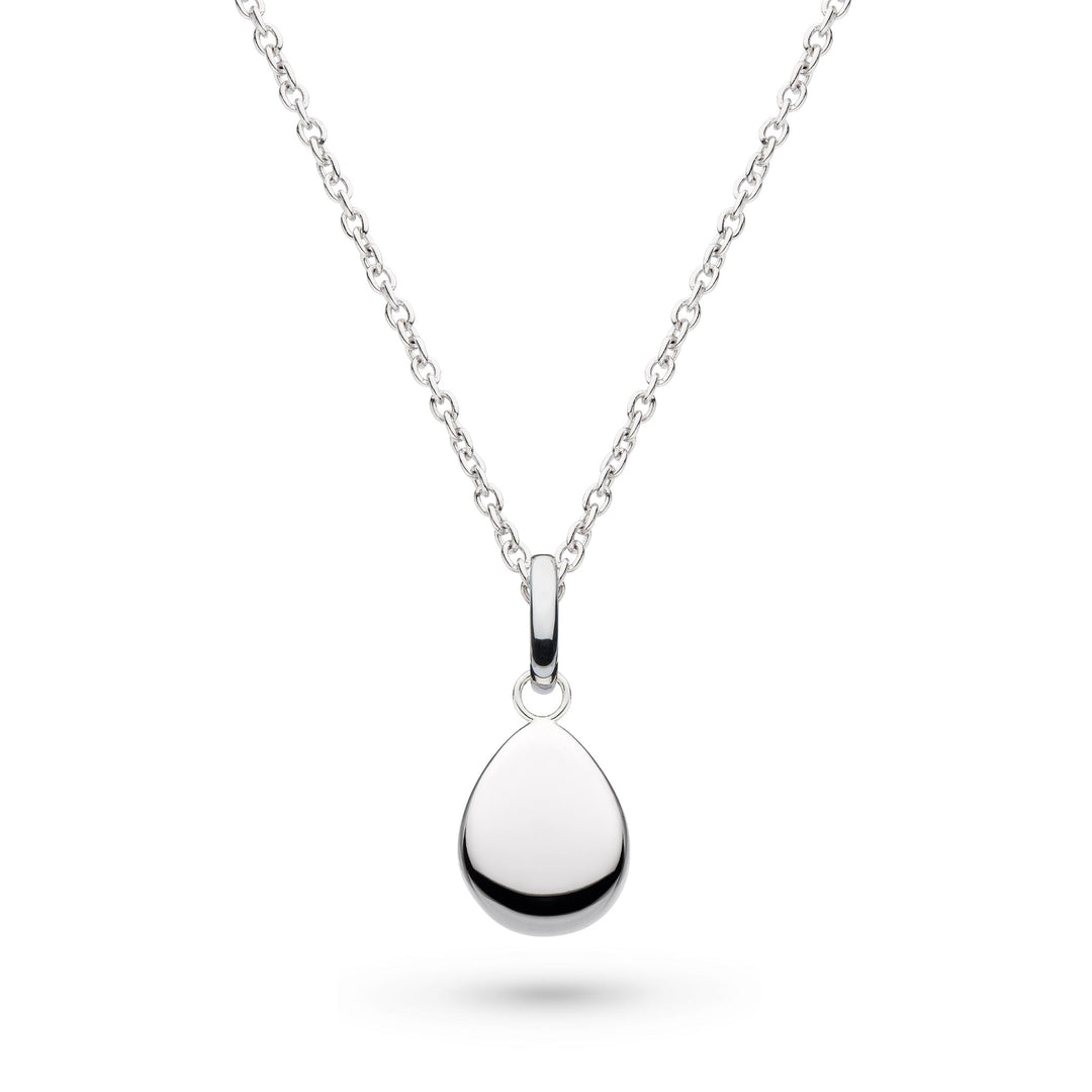Kit Heath - Pebbles Droplet Necklace - Silver