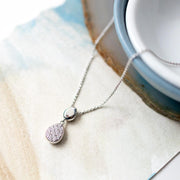 Kit Heath - Coast Pebble Glisten Pavé Necklace - Silver