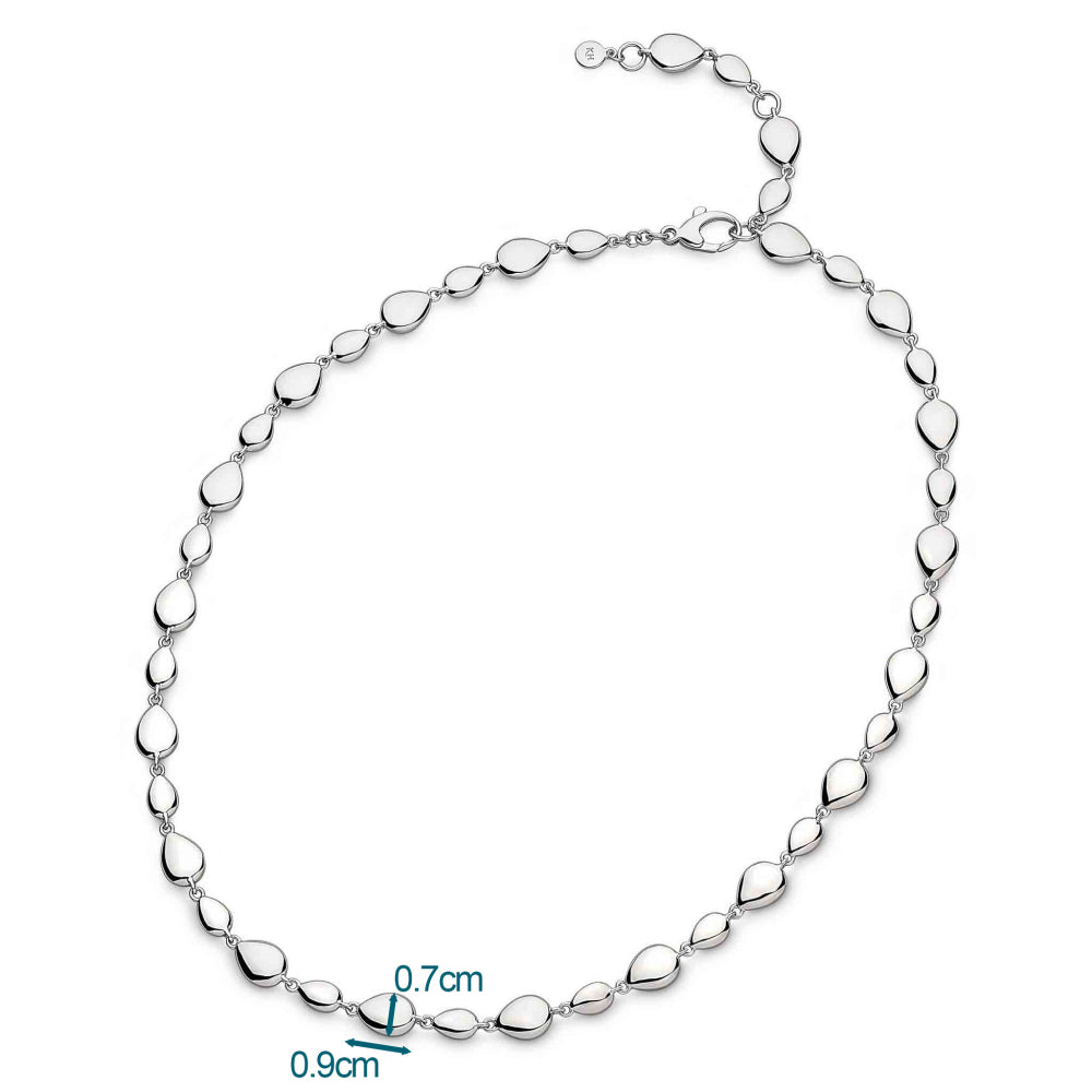 Kit Heath - Coast Pebble Linking Pebbles Necklace - Silver