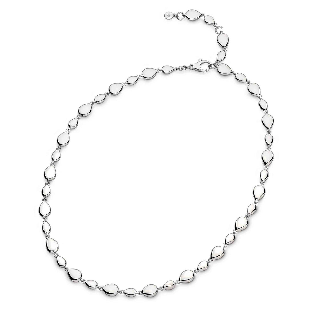 Kit Heath - Coast Pebble Linking Pebbles Necklace - Silver