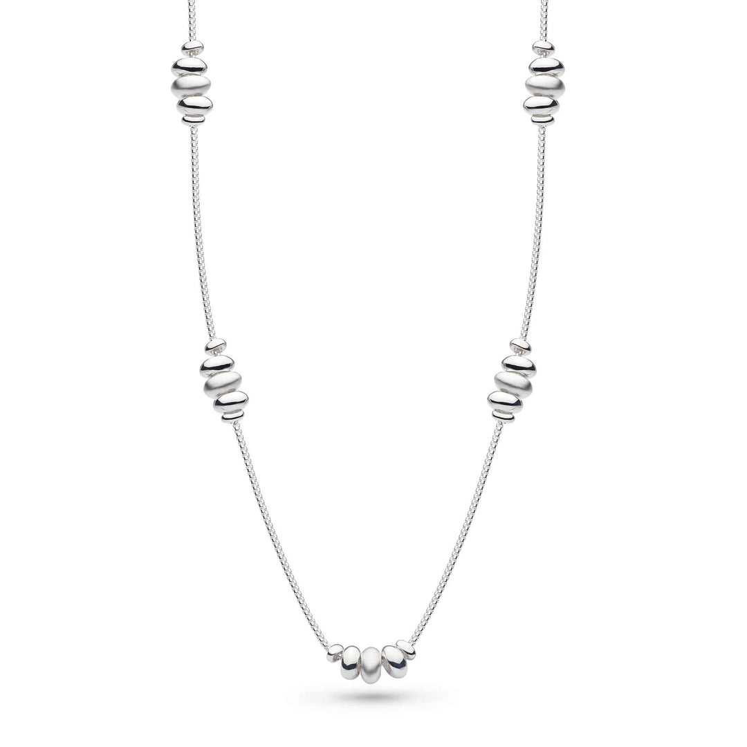 Kit Heath - Coast Tumble Sand Short Station Necklace - Silver