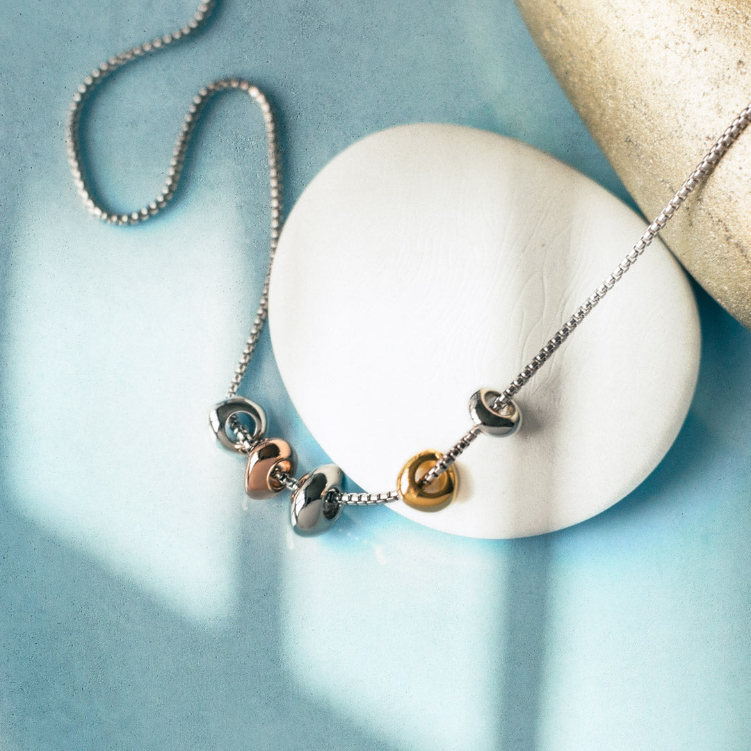 Kit Heath - Coast Tumble Golden Necklace - Silver
