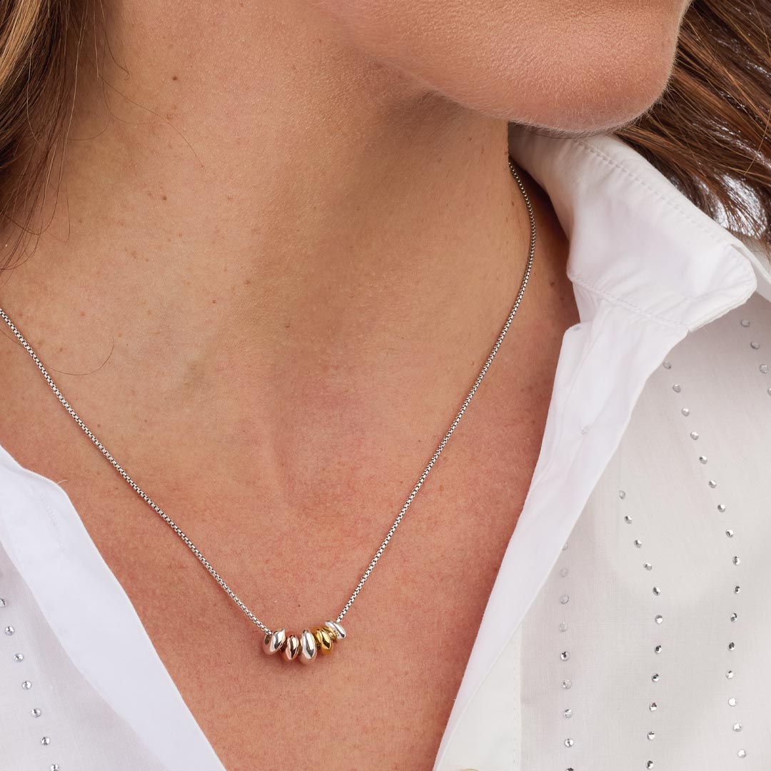 Kit Heath - Coast Tumble Golden Necklace - Silver