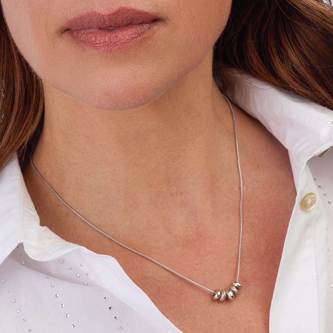 Kit Heath - Coast Tumble Sand Necklace - Silver