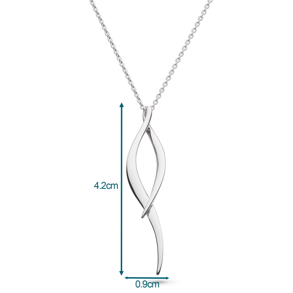 Kit Heath - Entwine Twine Twist Necklace - Silver