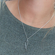 Kit Heath - Entwine Twine Twist Necklace - Silver