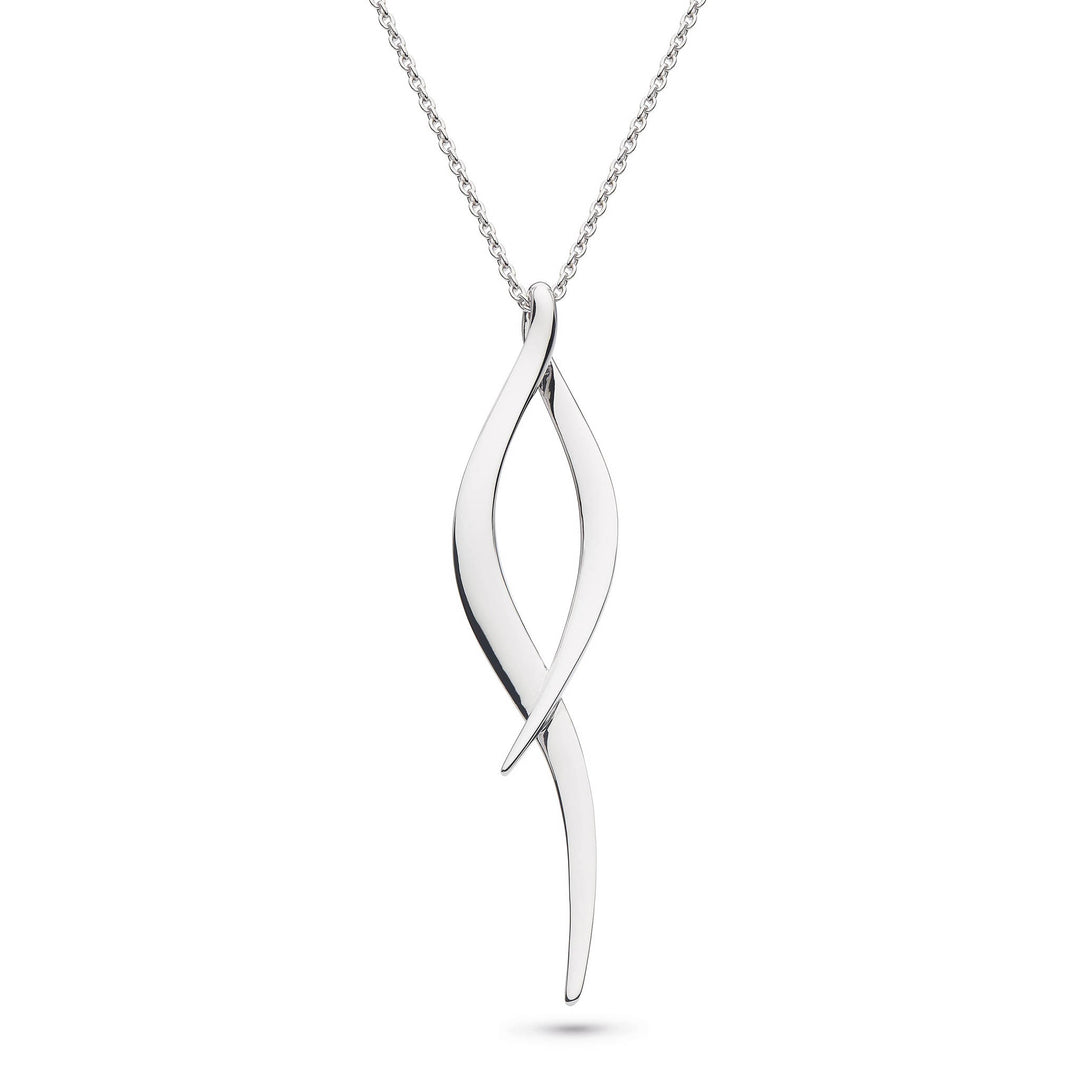 Kit Heath - Entwine Twine Twist Large Necklace - Silver