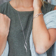 Kit Heath - Entwine Twine Twist Large Necklace - Silver