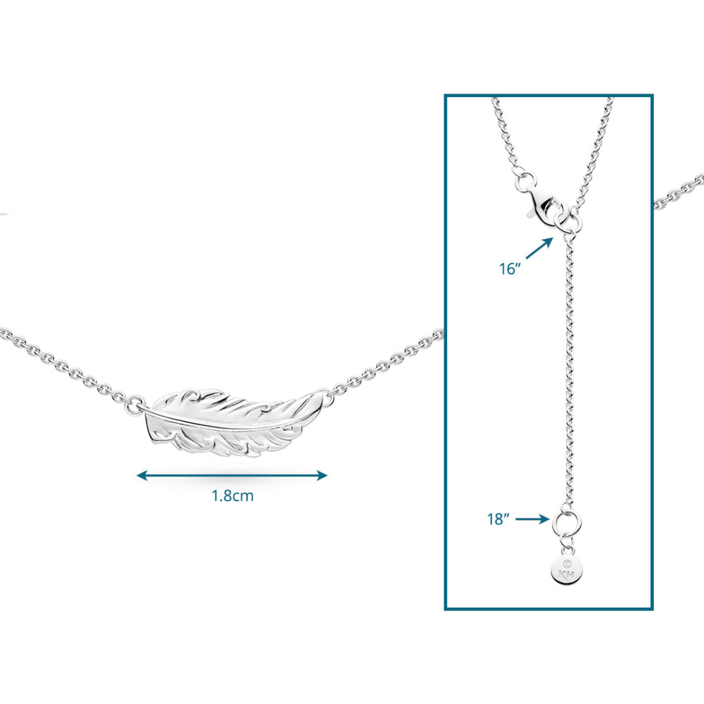 Kit Heath - Feather Wisp Necklet - Silver
