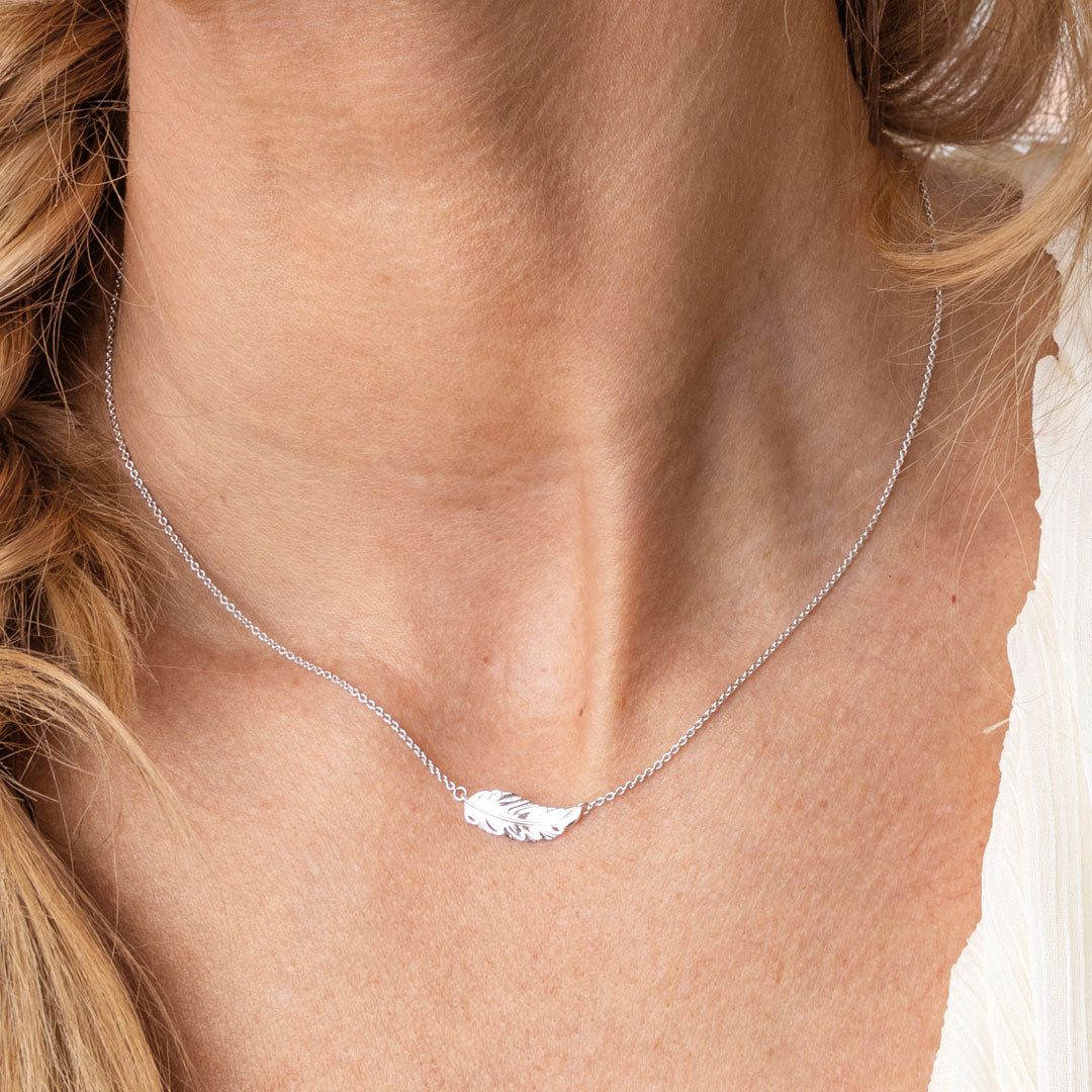 Kit Heath - Feather Wisp Necklet - Silver