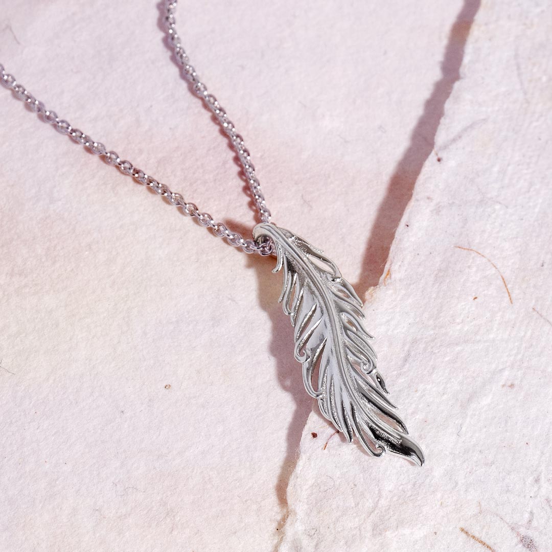 Kit Heath - Feather Wisp Necklace - Silver