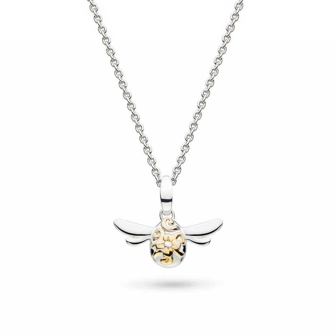 Kit Heath - Blossom Flyte Honey Bee Mini Necklace - Silver