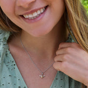 Kit Heath - Blossom Flyte Honey Bee Mini Necklace - Silver