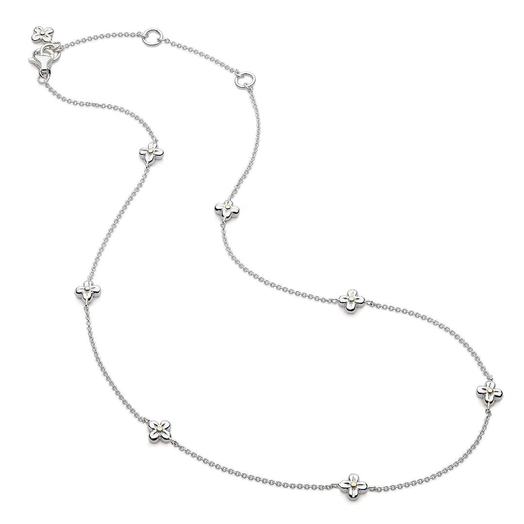 Kit Heath - Blossom Flyte Honey Flower Station Necklace - Silver