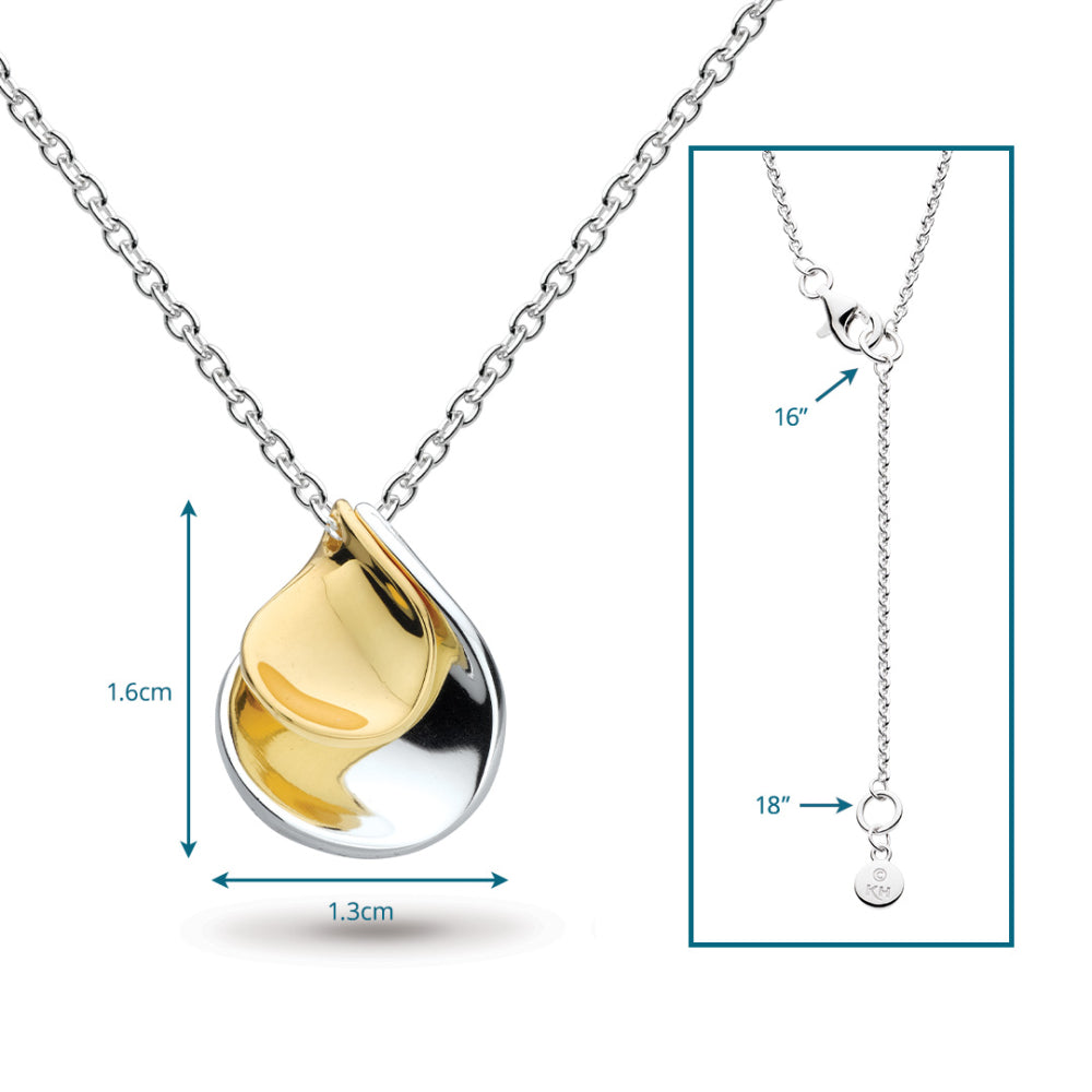 Kit Heath - Blossom Enchanted Petal Golden Necklace - Gold