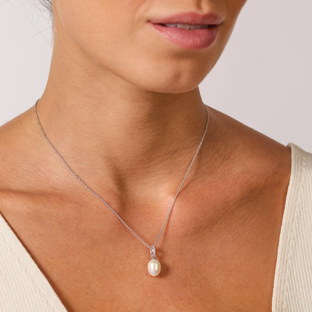 Kit Heath - Revival Classic Pearl Glitz Necklace - Silver